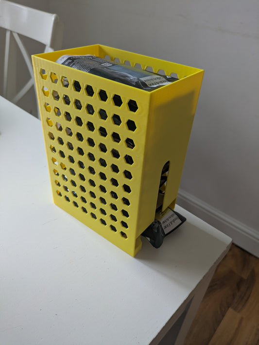 Pet food pouch holder dispenser