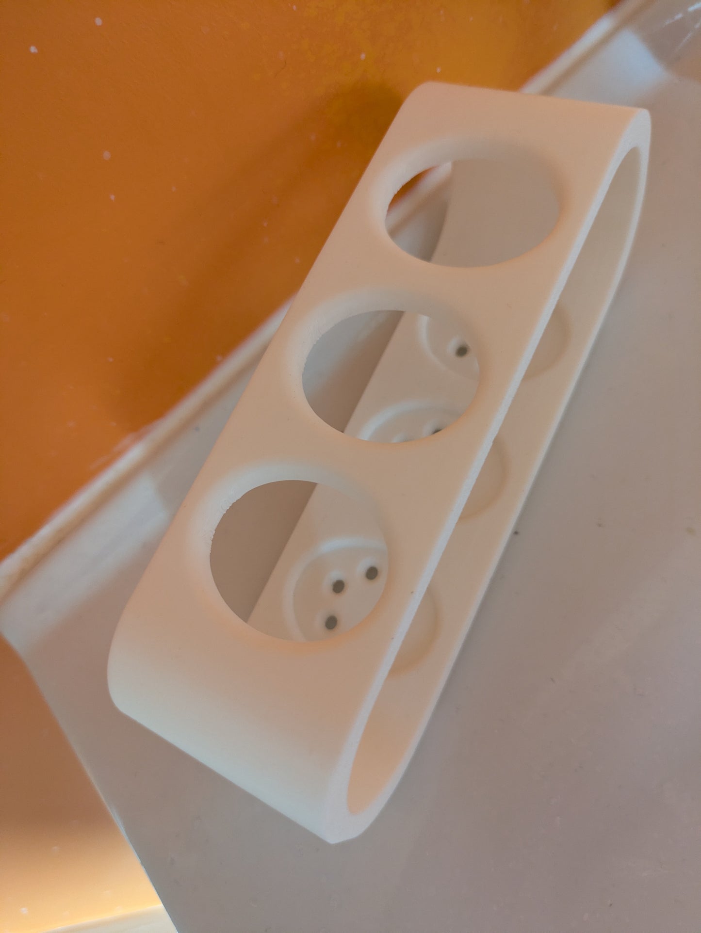 Toothbrush holder for 3 Oral B electric toothbrushes