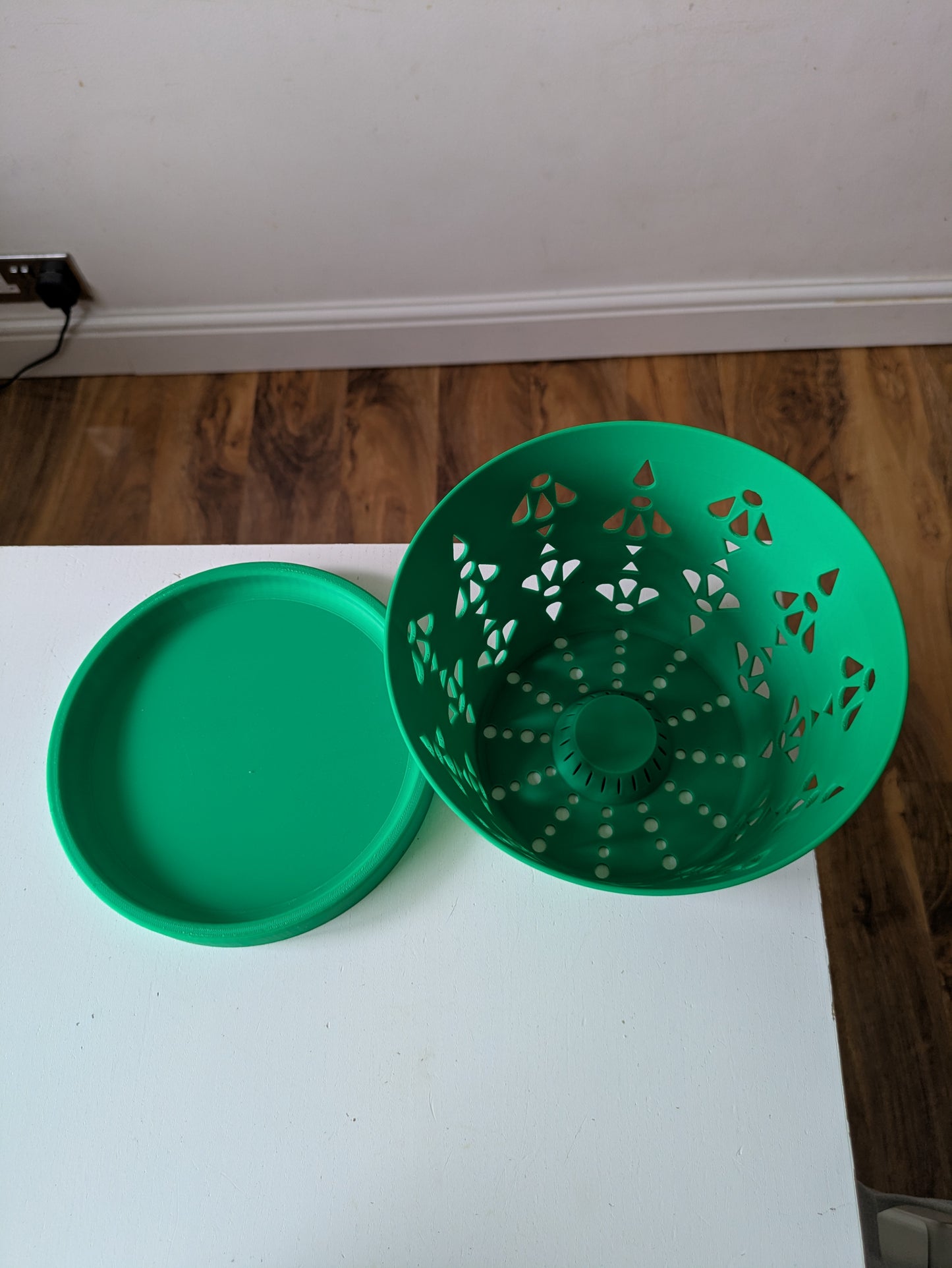 Extra large orchid planter with drip tray